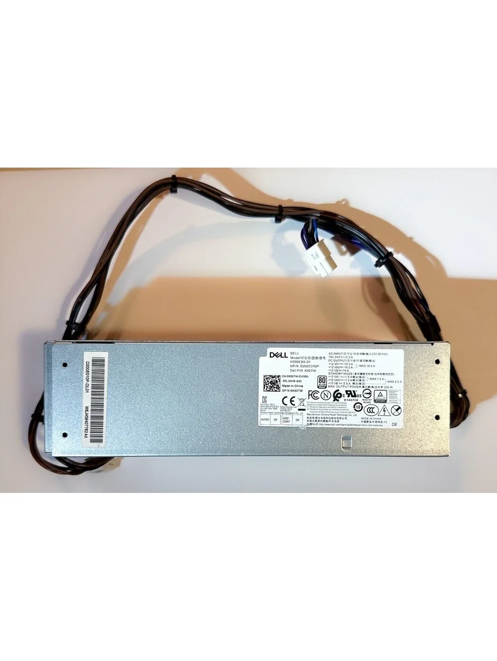 Dell Optiplex 7080 SFF 200W Power Supply H200EBS-01 K92TW